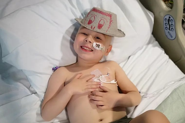 Four-year-old Zac Oliver has been getting chemotherapy to treat a rare, aggressive subtype of leukemia since his diagnosis in May