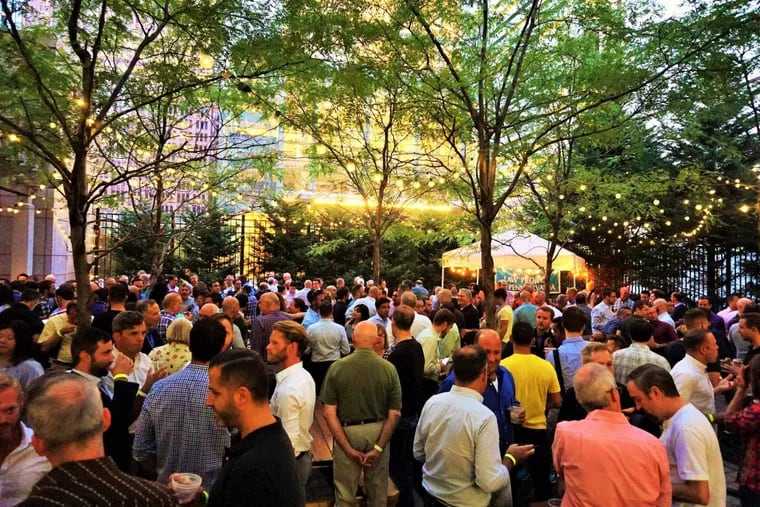 Uptown Beer Garden at 1735 Market St.  during a Sips night.