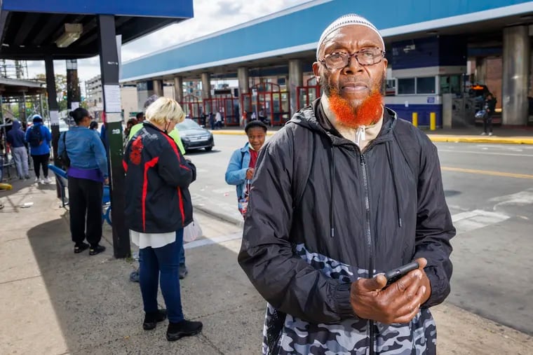 North Philadelphia resident Khalil Husam, 67, at North Broad Street and Olney Avenue. Jenice Armstrong asked Philadelphians along Broad Street about the upcoming election on Monday, May 8, 2023.