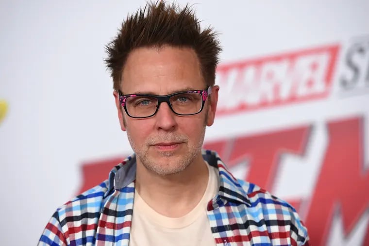 FILE - This June 25, 2018 file photo shows James Gunn at the premiere of "Ant-Man and the Wasp" in Los Angeles. Months after being fired over old tweets, James Gunn has been rehired as director of “Guardians of the Galaxy Vol. 3.” Representatives for the Walt Disney Co. and for Gunn on Friday confirmed that Gunn has been reinstated as writer-director of the franchise he has guided from the start.