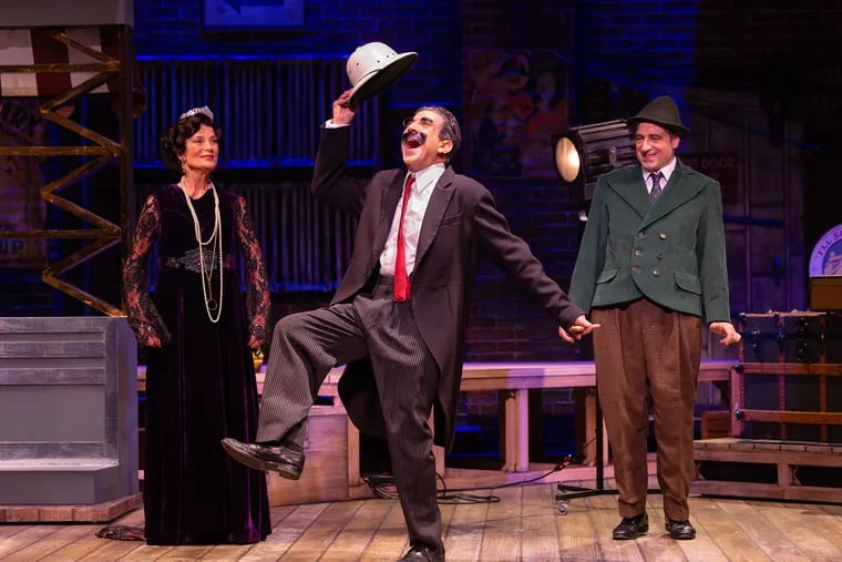 Dreya Weber, Frank Ferrante, and Matt Roper in 'Groucho: A Life in Revue.'