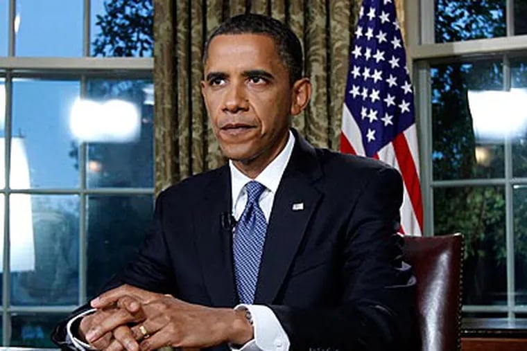 President Barack Obama after delivering a televised address from the Oval Office on July 15. (AP Photo/Alex Brandon)