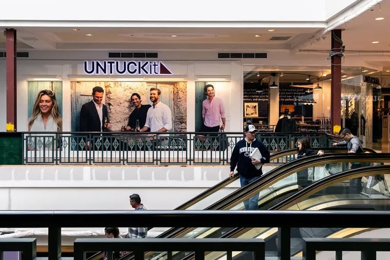 Like UntuckIt, with its  store at King of Prussia mall, many online retailers are now finding a benefit to having a physical location.