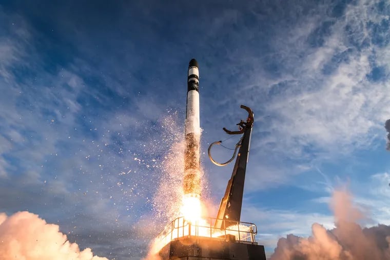 A rocket launch in New Zealand.