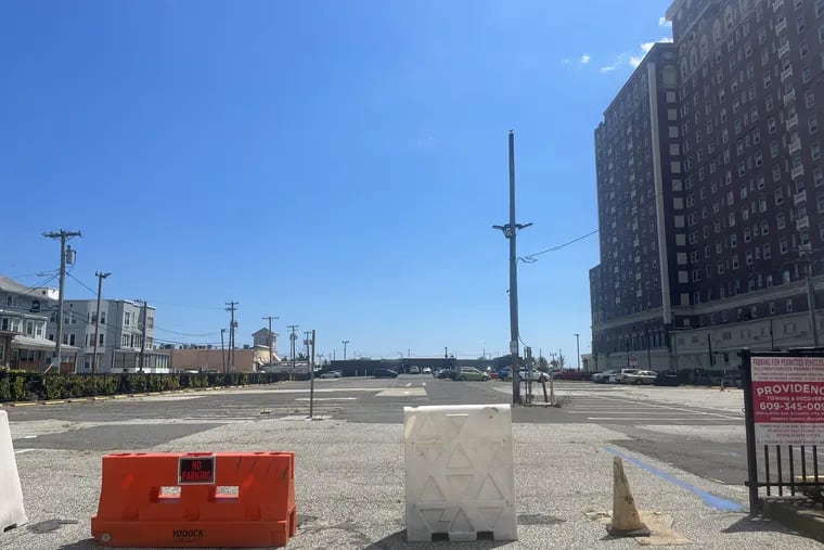 This full city block in Atlantic City, stretching from Pacific Avenue to the Boardwalk, between California and Belmont Avenues, was purchased for $23.5 million by Atlantic Shores Offshore Wind.