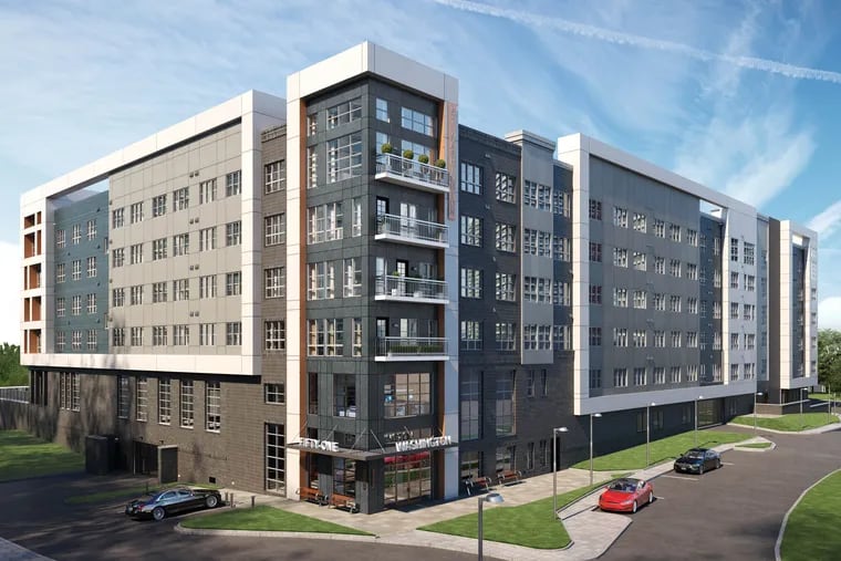 LCOR's new apartment complex at 51 Washington Street in Conshohocken.