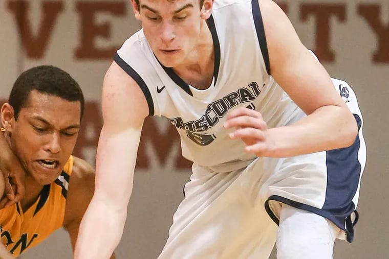 Episcopal Academy's Nick Alikakos battled through mononucleosis last winter and spring, working hard to come back. He is averaging 26 points a game. STEVEN M. FALK / Staff