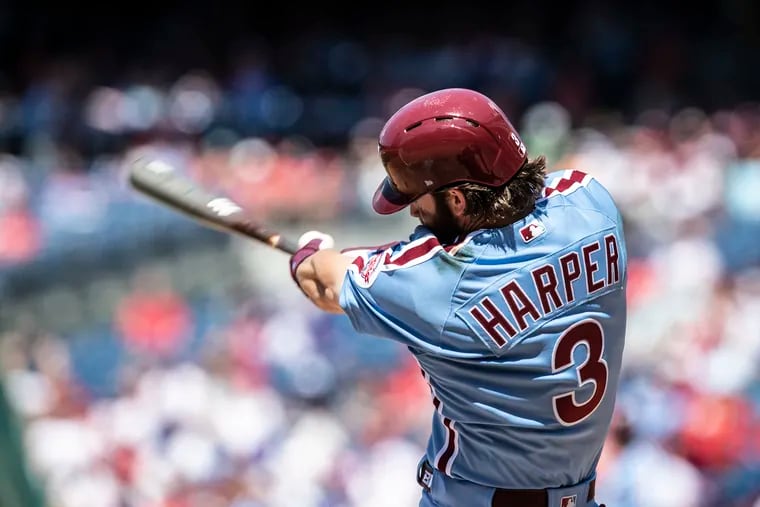 Bryce Harper drilled his 14th homer of the season on Thursday.