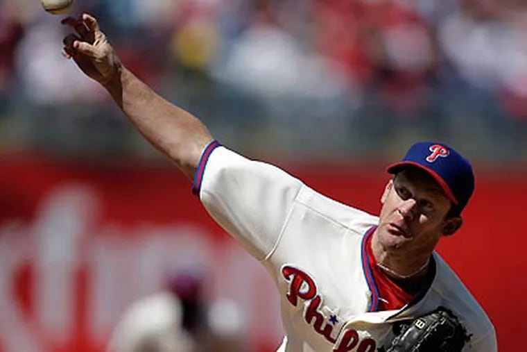 Roy Oswalt is 8-1 in his Phillies career. (David Maialetti/Staff Photographer)