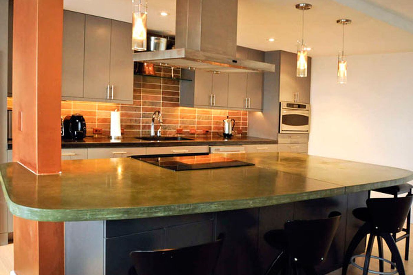 Concrete Zinc Topping Granite For Counters