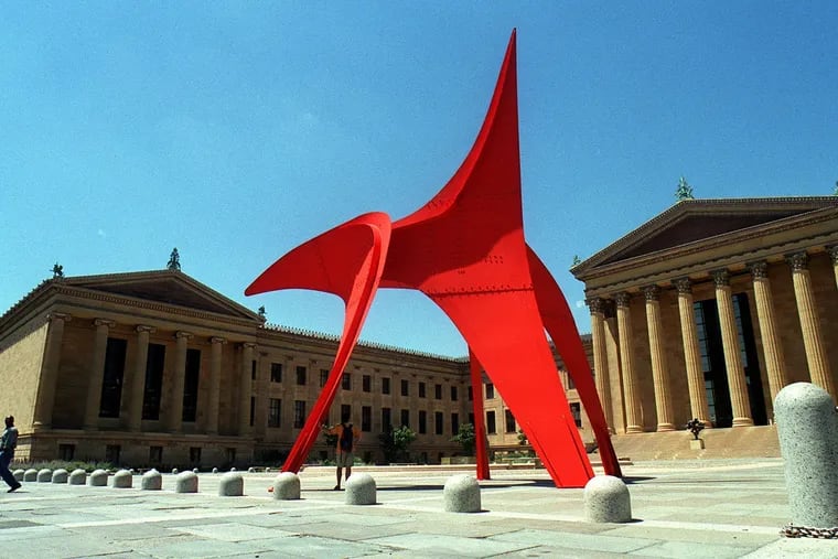 "Eagle," a 40 foot sculpture by Alexander Calder on loan to the Philadelphia Museum of Art in 1999 and 2000.