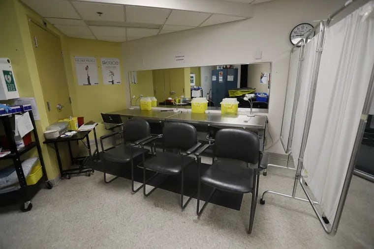 The Works is a safe injection site in Toronto, Canada; no such sites exist in the U.S. Philadelphia announced plans to open a safe injection site in January, and on Tuesday, San Francisco announced plans to open one this summer.