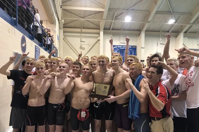 The Cherry Hill East boys' swim team won its second Public Group A state championship in three years.