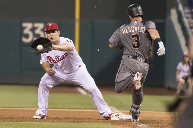 Phillies first baseman Tommy Joseph could be a trade piece if the team wants to load up on other young prospects.