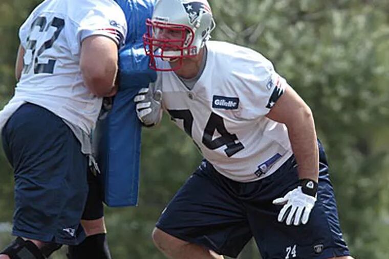 Offensive tackle Thomas Welch was originally a Patriots seventh-round pick in 2010. (Elise Amendola/AP)
