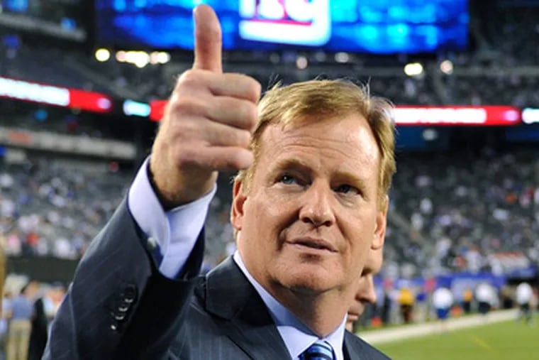 Roger Goodell could end the dispute with the officials immediately and work out a new deal later. (Bill Kostroun/AP)