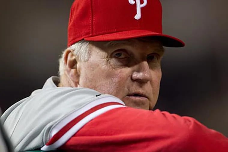 "At any point we can go off and score a bunch of runs," Phillies manager Charlie Manuel said. "I know we can." (Evan Vucci/AP)