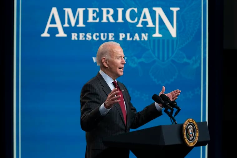 President Joe Biden speaks about the Paycheck Protection Program during an event on the White House grounds on Monday.
