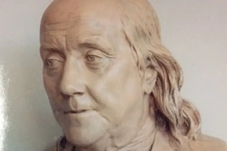 A porcelain bust of Benjamin Franklin went missing from a home in Bryn Mawr Friday afternoon. A former housekeeper is being sought.