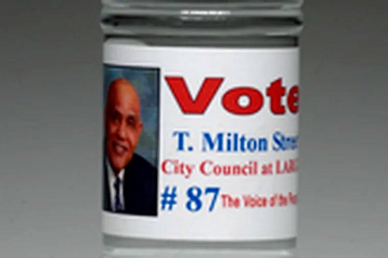 Council-at-large election has Milton Street hitting the bottle.