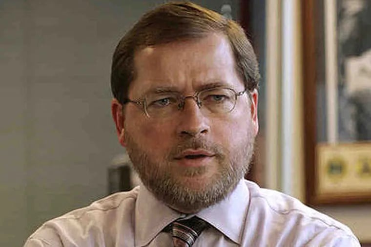 Conservative activist Grover Norquist. His no-taxes pledge was signed by 277 members of Congress. (Yuri Gripas / Associated Press)