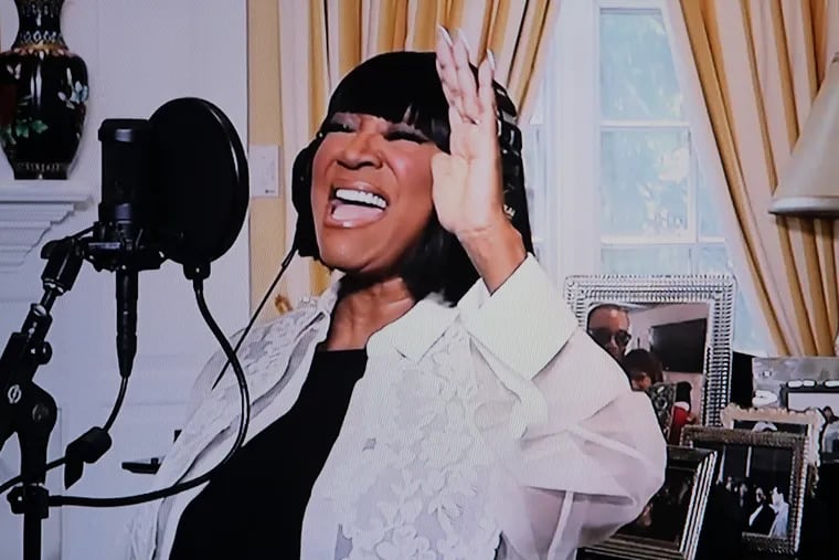Patti LaBelle during PHLove Covid-19 variety show telethon that's happening at 7 p.m. on on May 21, 2020.  (SHOT ON THE TV SCREEN)