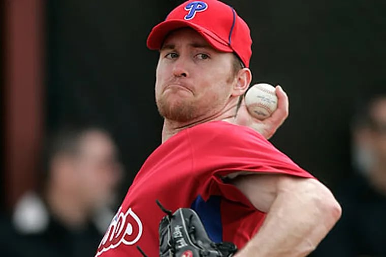 Brad Lidge Lidge saw his first game action of the spring Thursday. (David Swanson/Staff file photo)