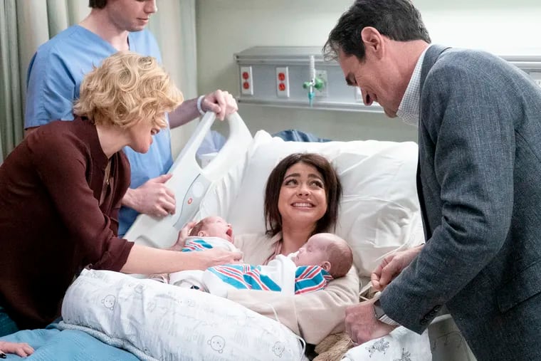Haley and Dylan's twins could have given "Modern Family" a chance to model safe infant sleeping practices. (ABC/Kelsey McNeal)