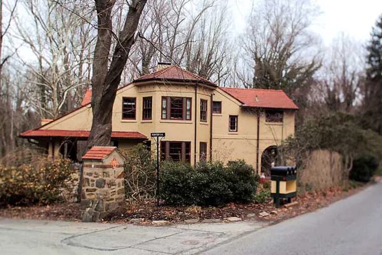 Tuesday March 25 2014  Rose Valley, the Delaware County borough which embodied the arts and crafts movement of the early 20th century.  Here, a home on Possum Hollow Lane and Porter Lane.( ED HILLE / Staff Photographer)