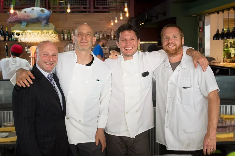 Vetri Family's top management is (from left) founders Jeff Benjamin and Marc Vetri, and chefs Jeff Michaud and Brad Spence.