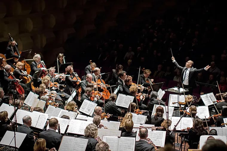 Maestro Yannick N&#0233;zet-S&#0233;guin conducting the Rotterdam Philharmonic Orchestra.