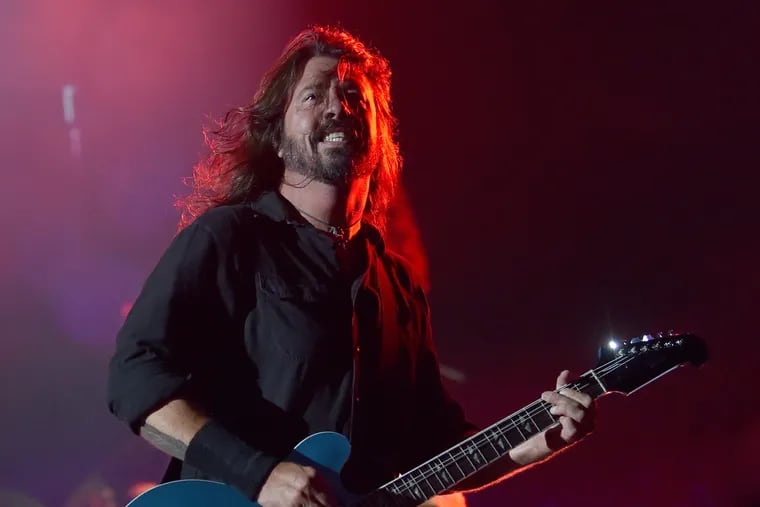 Singer Dave Grohl of the band Foo Fighters performs Sept. 10, 2017 at the Loollapalooza at the Hoppegarten horse race track in Hoppegarten, Germany.