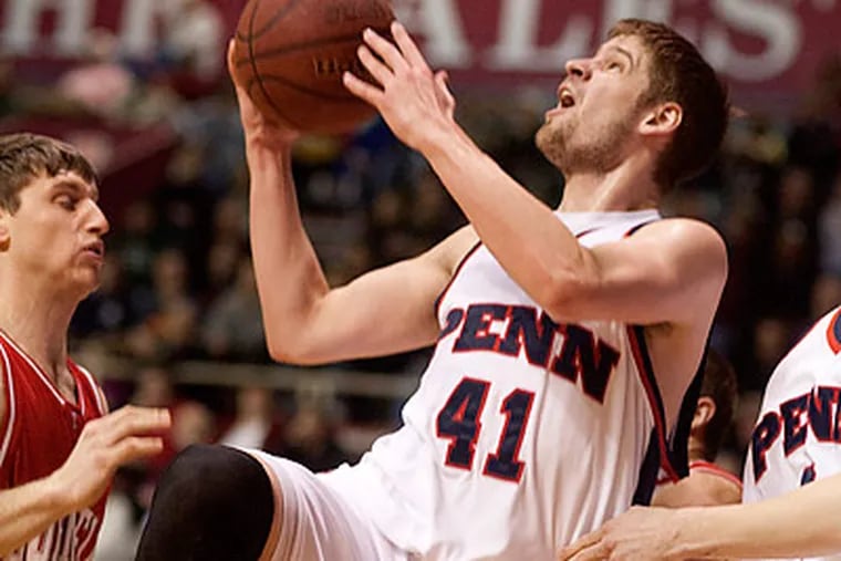 Penn senior Justin Reilly will play his final two games at the Palestra this weekend. (Ed Hille/Staff Photographer)