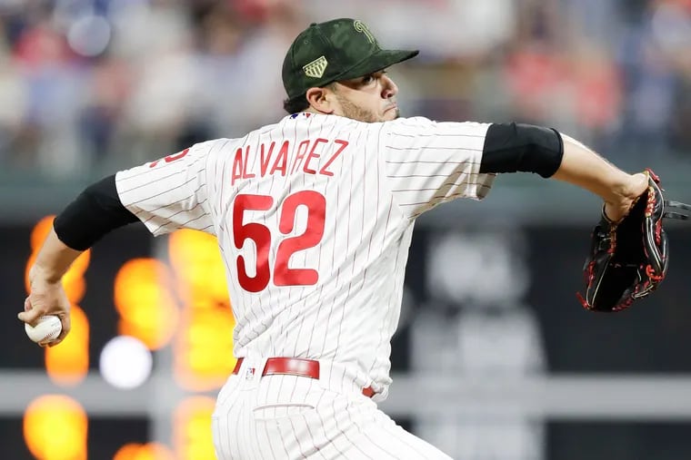 Jose Alvarez, the only lefty reliever on the Phillies' active roster after Adam Morgan was placed on the injured list earlier in the week, will make his first start since 2013 on Saturday in Los Angeles.