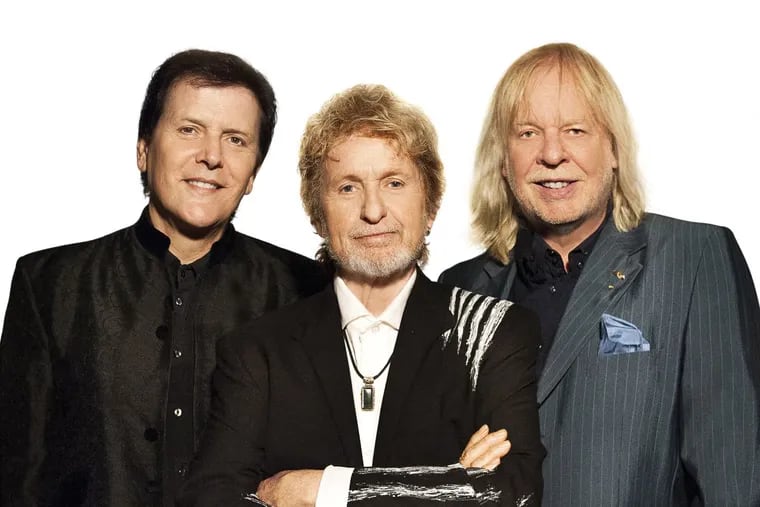 Members of the prog-rock band Yes: (from left) Trevor Rabin, Jon Anderson, and Rick Wakeman.