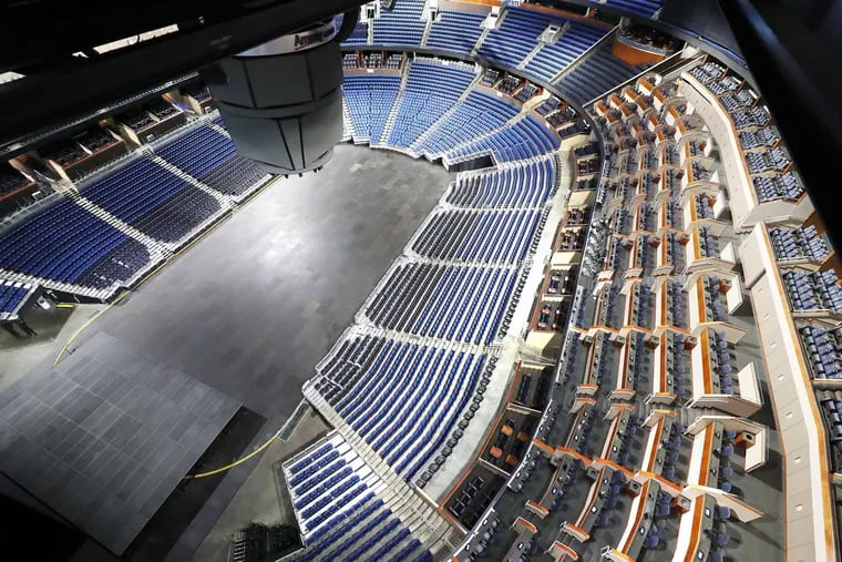 The seats have been empty at the Amway Center in Orlando, home of the NBA’s Orlando Magic, since the NBA suspended the season due to the coronavirus.