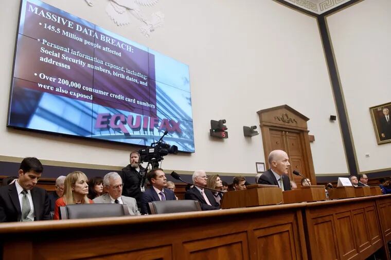 Richard Smith,  former Equifax chairman and CEO, testifies during a House hearing in Washington, D.C., last month examining the Equifax data breach.