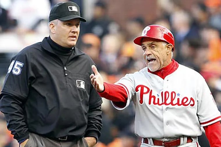 Phillies first base coach Davey Lopes will not return next season. (Yong Kim/Staff file photo)