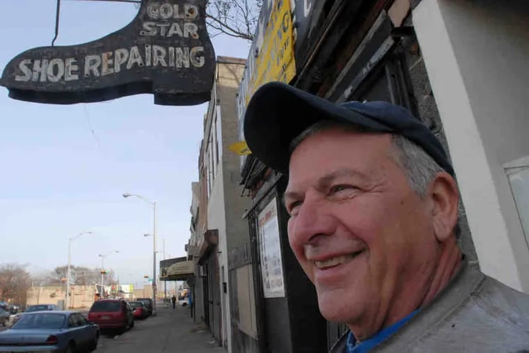 Cobbler Dominic Petulla outside his shop in Camden. He stays, and has a steady stream of customers, as the city has decayed around him. &quot;This city was alive once,&quot; he says. &quot;It had everything. Parades, festivals, theaters, restaurants. It's so sad.&quot;