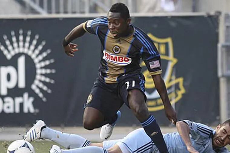 Freddy Adu and the Union have three games remaining on the schedule this season. (Steven M. Falk/Staff file photo)