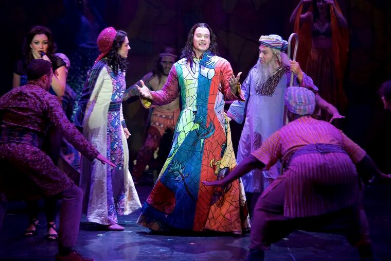 "Joseph and the Amazing Technicolor Dreamcoat," the rock musical by Andrew Lloyd Webber and Tim Rice, will be at the Merriam Theater for four performances this weekend.