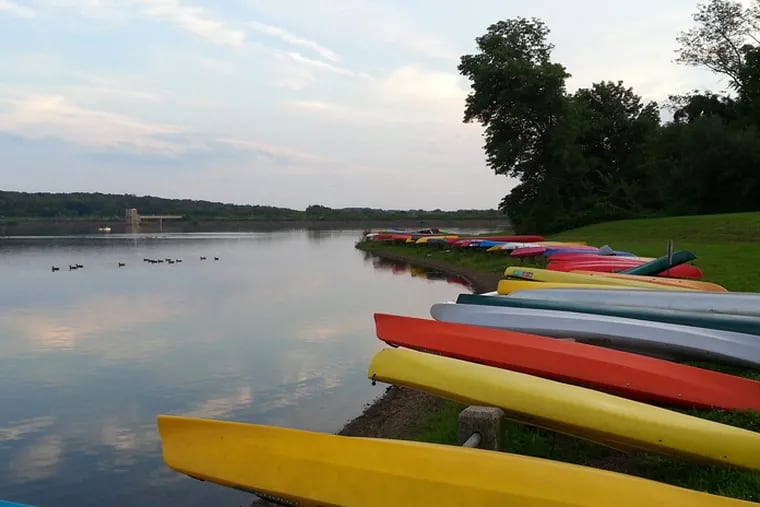 Peace Valley County Park in Bucks County surrounds Lake Galena, a reservoir that is among the Bucks County Water and Sewer Authority's sprawling network of assets. BCWSA is evaluating a potential sale of the water system to a private buyer.