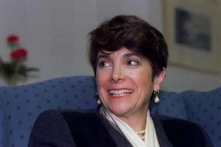 File: Photo of Marjorie Margolies-Mezvinsky during meeting at Inquirer  (Photo: Rebecca Barger)