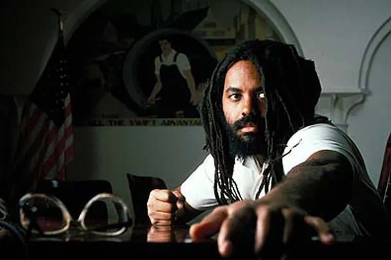 Mumia Abu-Jamal, seen here in a 1994 file photo. Photo by Lou Jones/ZUMA Press.