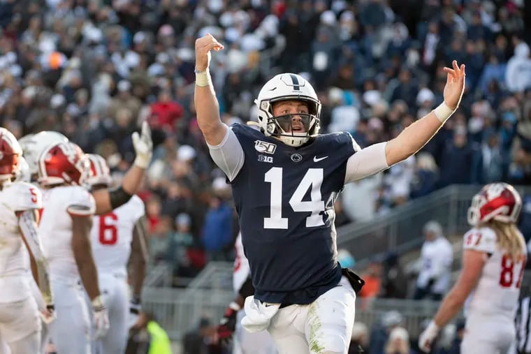 Penn State quarterback Sean Clifford (14) will be tested by Chase Young and the Buckeyes defense.
