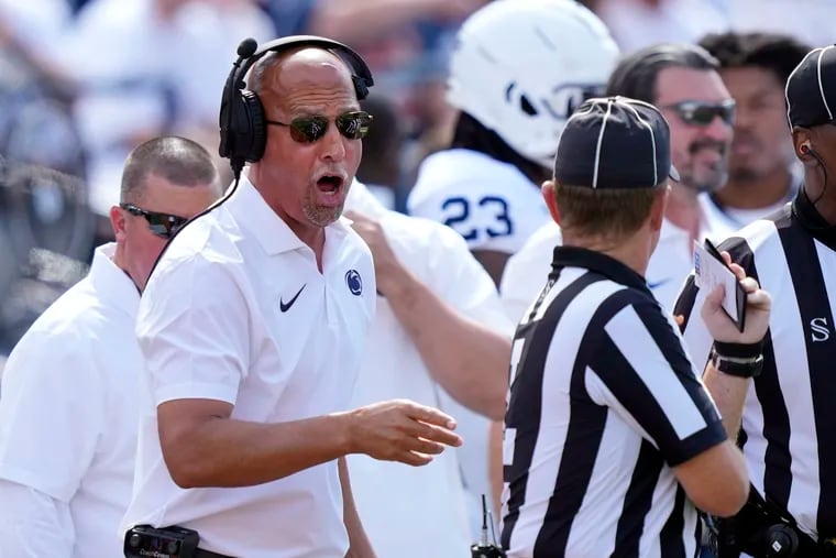 Coach James Franklin's Penn State Nittany Lions will host No. 24 Iowa on Saturday night.