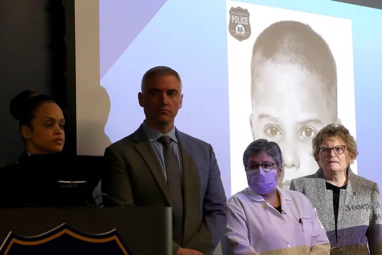 Philadelphia Police Commissioner Danielle Outlaw announces that  “Boy in the Box" wasJoseph Augustus Zarelli. Forensic investigator Colleen Fitzpatrick is to the far right.