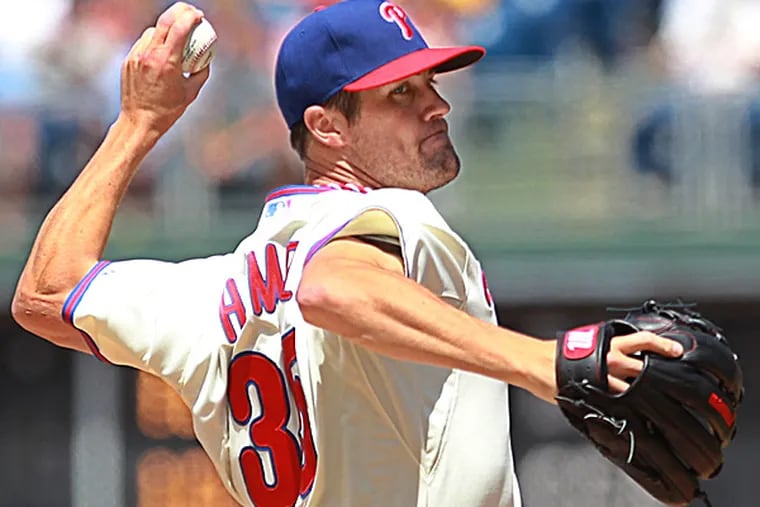 Phillies starting pitcher Cole Hamels. (Michael Bryant/Staff Photographer)