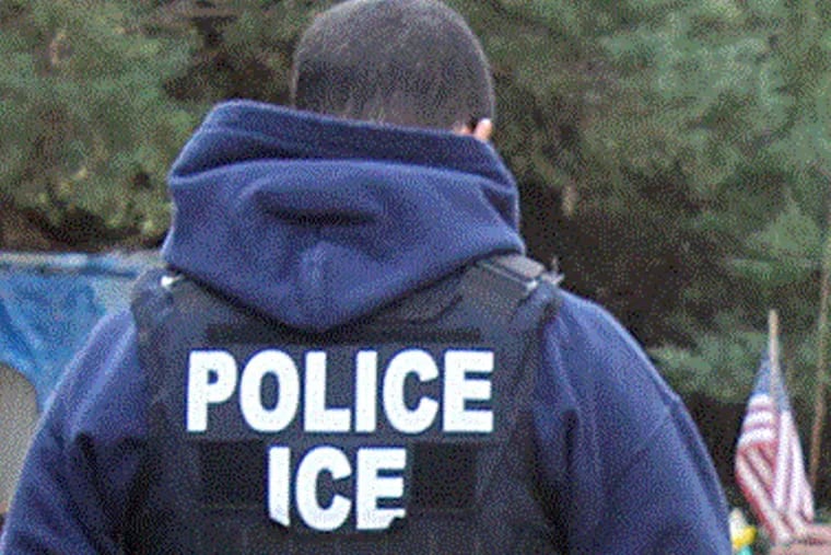 IMAGE CROPPED TO ONLY SHOW BACK OF OFFICER. March/2017 U.S. Immigration and Customs Enforcement arrested 248 foreign nationals in an operation aimed at “criminal aliens,” immigration fugitives, and repeat border crossers  .“ICE Officers make extraordinary efforts to keep our communities safe, and this operation is just a small example of what they do every day. ERO officers took oaths to protect the Homeland and to arrest individuals in violation of immigration laws,” said ERO Philadelphia Acting Field Office Director Jennifer Ritchey. “This operation resulted in multiple arrests of individuals with violent criminal arrests or convictions in the three state region.” . .“In the Philadelphia area, ICE arrested several at large criminal aliens in which the agency had issued detainers but the City of Philadelphia failed to honor them and released the individuals from custody— a situation that puts the public at unnecessary risk. ICE will continue to conduct targeted enforcement operations, whether local jurisdictions intend to cooperate with ICE or not.” . .“These regional operations may result in arrests of individuals other than those initially targeted. Many of these individuals were criminals, who had illegally re-entered the United States, which is a crime under federal law. One of the most egregious individuals encountered during this operation that had not initially been targeted had been deported from the United States on two prior occasions and had a conviction for sexual abuse of a minor,” said Ritchey. .