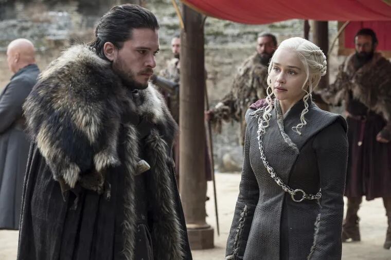 Kit Harington and Emilia Clarke in a scene from HBO's "Game of Thrones." On Friday, HBO announced it had ordered a pilot for a prequel that would take place thousands of years earlier. 